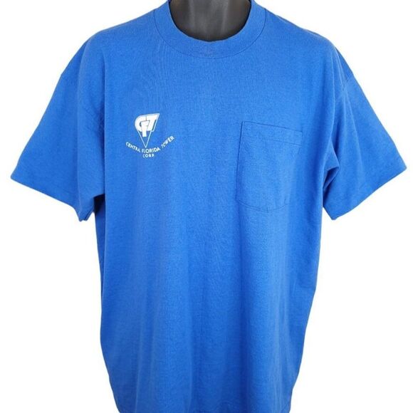 Central Florida Radio Tower T Shirt Vintage 90s We Get High CFT Made In USA Mens - Picture 2 of 7